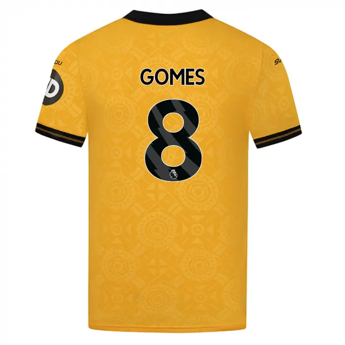 Wolverhampton Wanderers Shirt Store | 2025-26 Wolves Pro Home Shirt – Adult GOMES 8 Collection Wolverhampton Wanderers Official Gear